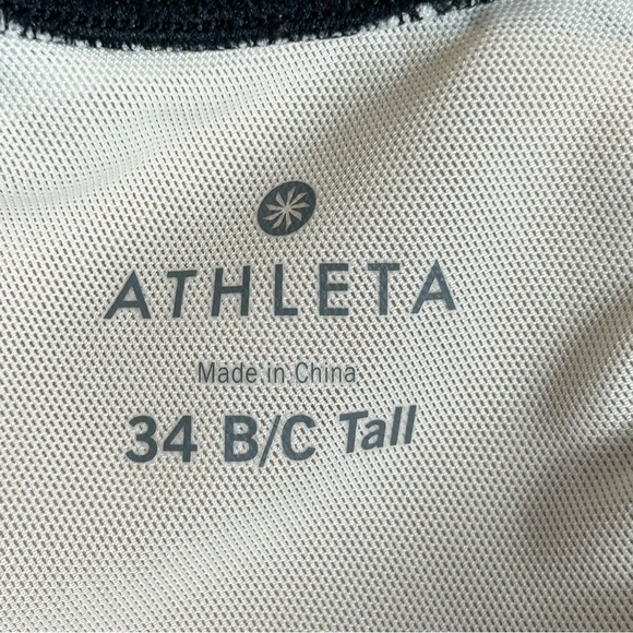 Athleta Black and White Plaid One Piece Underwire Swimsuit 34 B/C Tall - Picture 2 of 10